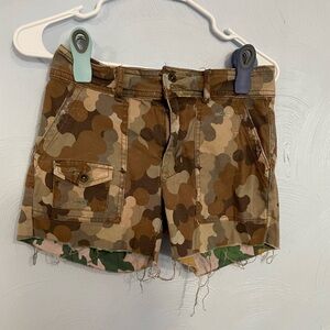 Women’s Size 25 Anthropologie Camo Shorts